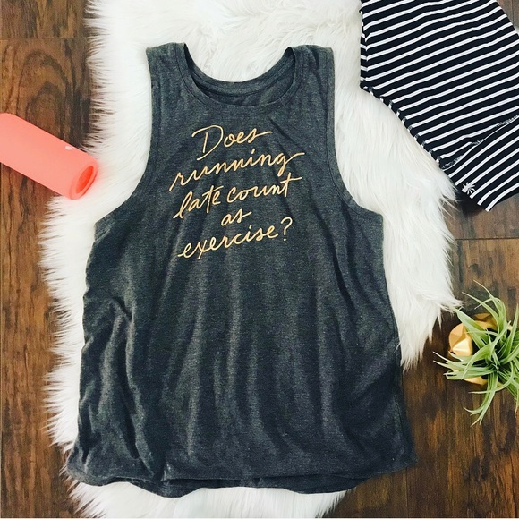 Old Navy Tops - Running Late Wokrout Muscle Tank Top